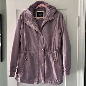 Cavalini waterproof Jacket in Lavender / Rose Gold hardware. Incredibly soft. L.